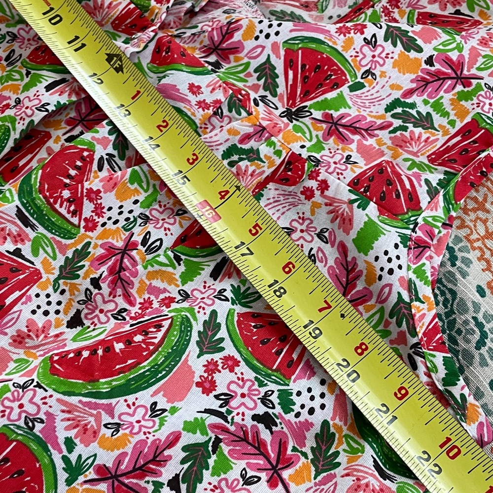 Moon Dance Size Medium Sleeveless V-Neck Watermelon Print Top - Pink/Red NWT - Picture 8 of 9